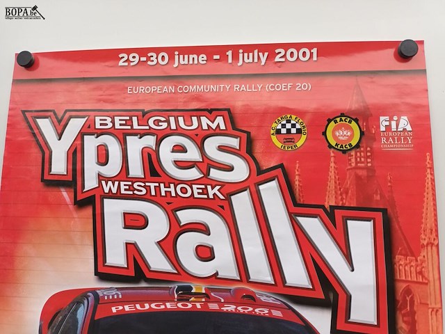 Lot 5 - poster rally ieper 2001 - afbeelding 5 van  5