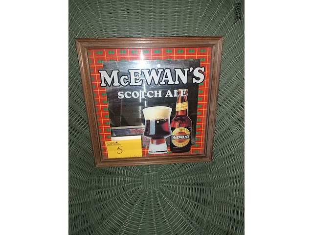 Lot 5 - reclame spiegel mcewan’s - afbeelding 1 van  2