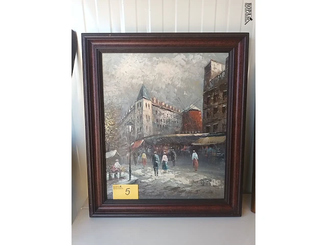 Lot 5 - schilderij moulin rouge burnett - afbeelding 1 van  4