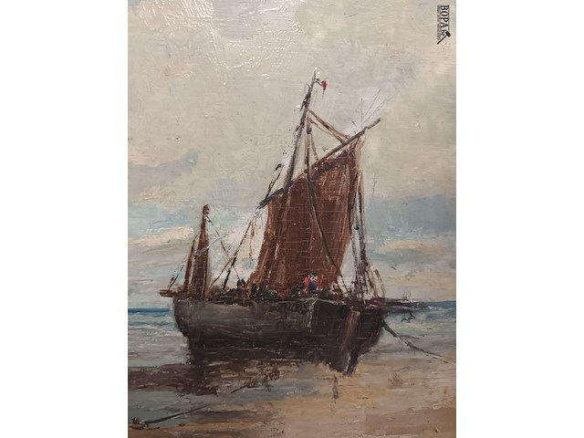 Lot 5 - schilderij zeilboot - afbeelding 2 van  6