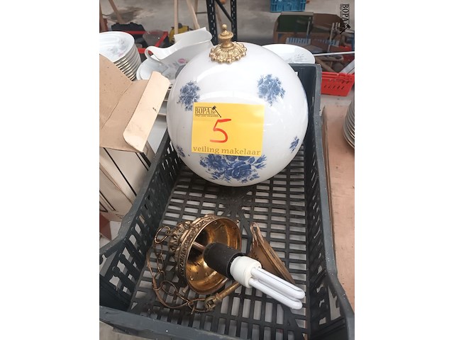 Lot 5 - vintage hanglamp - afbeelding 1 van  3