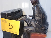 Lot 5 - vintage jazz pianospeler figuur