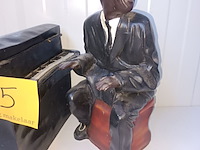 Lot 5 - vintage jazz pianospeler figuur - afbeelding 3 van  5