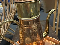 Lot 5 - vintage koperen koffieset - afbeelding 3 van  3