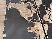 Lot 5 - wanddecoratie wereldkaart - afbeelding 3 van  4