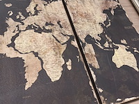 Lot 5 - wanddecoratie wereldkaart - afbeelding 4 van  4