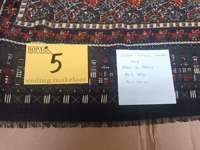 Lot 5 - wollen sjaal sonia rykiel - afbeelding 2 van  4