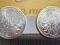 Lot 5 - zilveren munten oostenrijk (2 stuks)