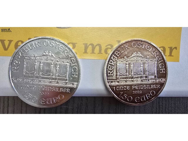 Lot 5 - zilveren munten oostenrijk (2 stuks) - afbeelding 2 van  3