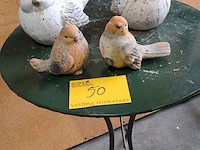 Lot 50 - koppel vogels in steengoed - 4 stuks