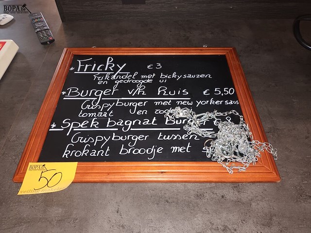 Lot 50 - krijtbord - afbeelding 1 van  2