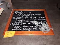 Lot 50 - krijtbord - afbeelding 1 van  2