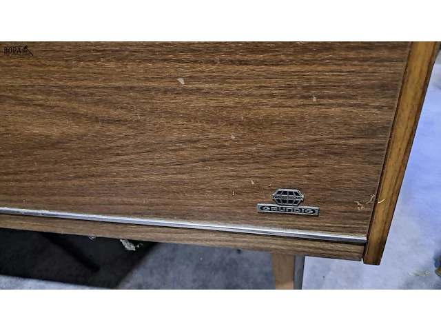Lot 50 - muziekmeubel vintage grundig radiomodel '60 ingebouwde plate - afbeelding 3 van  8