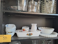 Lot 50 - vintage reeks acropal fruits de france in opaalglas allerlei - afbeelding 1 van  7