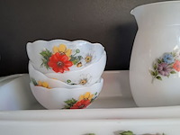 Lot 50 - vintage reeks acropal fruits de france in opaalglas allerlei - afbeelding 3 van  7
