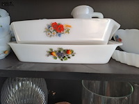 Lot 50 - vintage reeks acropal fruits de france in opaalglas allerlei - afbeelding 5 van  7