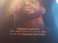 Lot 50 - zeil met afbeelding drake - afbeelding 2 van  3