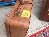 Lot 500 - vintage lederen reiskoffer