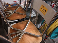 Lot 502 - retro keukenstoelen wit. 4 stuks - afbeelding 4 van  4