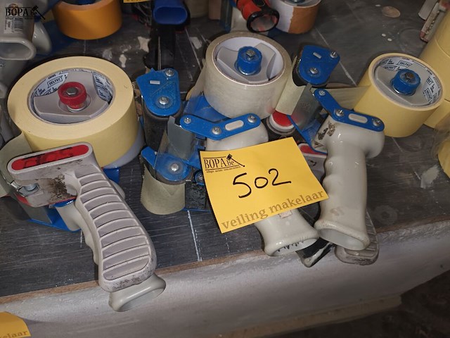 Lot 502 - tape afrollers. 6 stuks - afbeelding 2 van  2
