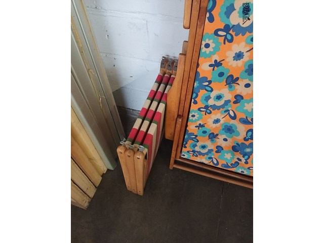 Lot 507 - houten strandstoel. 2 stuks - afbeelding 2 van  3