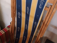 Lot 507 - houten strandstoel. 2 stuks - afbeelding 3 van  3