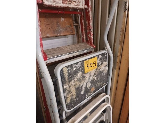 Lot 509 - trapladders. 5 stuks - afbeelding 3 van  4