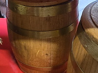 Lot 51 - houten tabakpotten 3 stuksen kartonnen doos - afbeelding 3 van  5