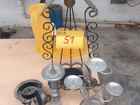 Lot 51 - kaarsenhouders. 7 stuks - afbeelding 1 van  3