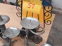 Lot 51 - kaarsenhouders. 7 stuks - afbeelding 3 van  3