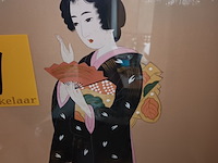 Lot 51 - kader chinese dame - afbeelding 3 van  3