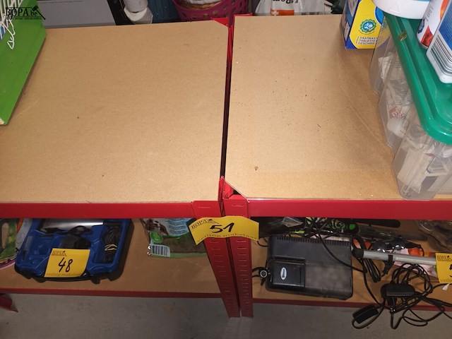 Lot 51 - metalen rek. 2 stuks - afbeelding 2 van  2