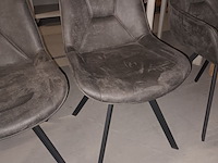 Lot 51 - stoelen en armstoel ben. 3 stuks - afbeelding 2 van  6