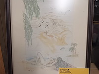 Lot 51 - tekening in kader - afbeelding 1 van  4