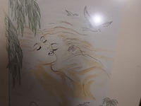 Lot 51 - tekening in kader - afbeelding 2 van  4