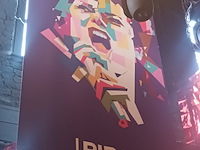 Lot 51 - zeil met afbeelding michael jackson - afbeelding 1 van  3