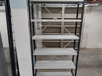 Lot 51 meter lopende stevige metalen rekken - afbeelding 14 van  32