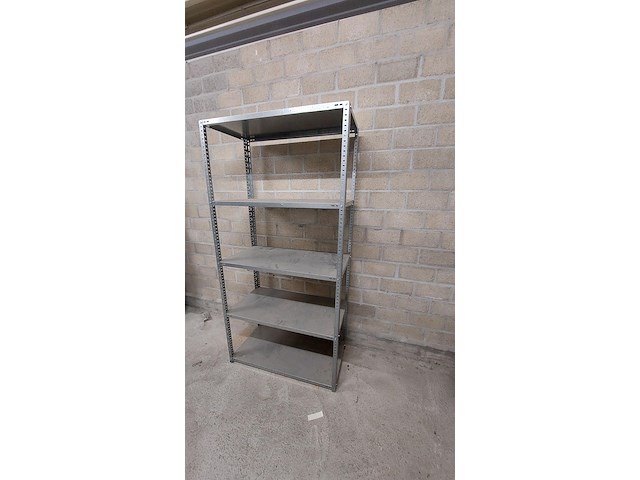 Lot 51 meter lopende stevige metalen rekken - afbeelding 19 van  32