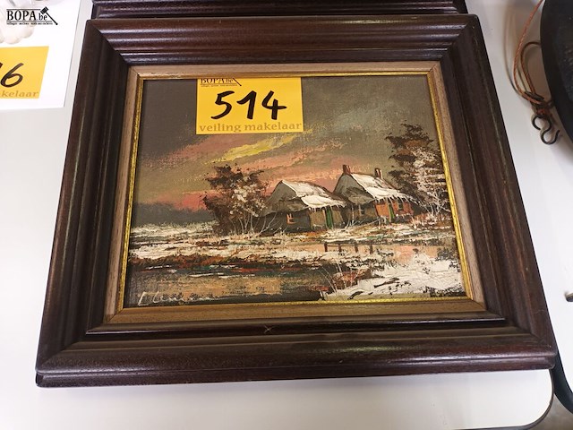 Lot 514 - kaders landschap. 2 stuks - afbeelding 3 van  4