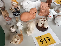 Lot 517 - beeldjes van katten. 15 stuks - afbeelding 4 van  4