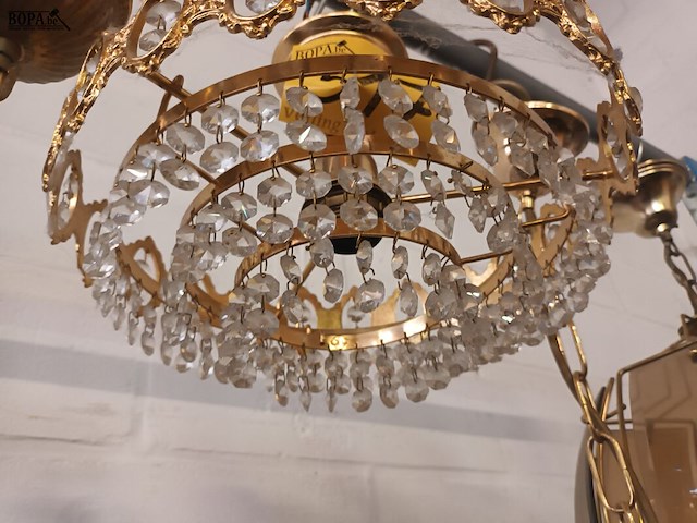 Lot 517 - luster koper en kristallen - afbeelding 3 van  3