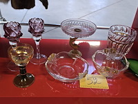 Lot 52 - diverse glassierkunst items 9 stuks - afbeelding 1 van  4