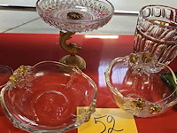 Lot 52 - diverse glassierkunst items 9 stuks - afbeelding 3 van  4