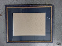 Lot 52 - geometrische kunst getekend, 4 stuks - afbeelding 5 van  8