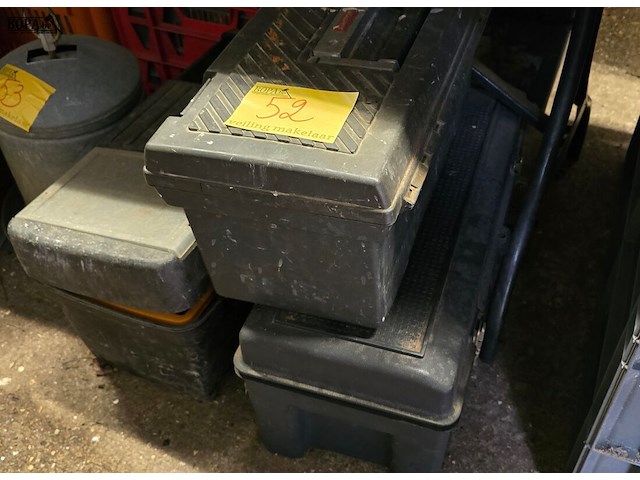 Lot 52 - gereedschapskoffers 3 stuks - afbeelding 1 van  4