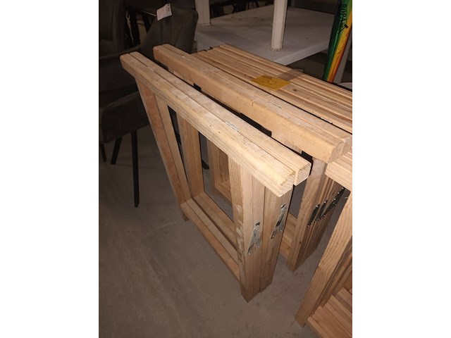Lot 52 - houten schragen. 7 stuks - afbeelding 2 van  3