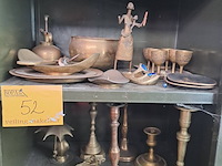 Lot 52 - lot verzameling antieke koperen en bronzen voorwerpen - afbeelding 1 van  6