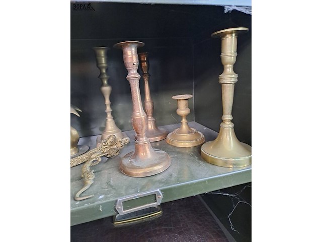 Lot 52 - lot verzameling antieke koperen en bronzen voorwerpen - afbeelding 4 van  6
