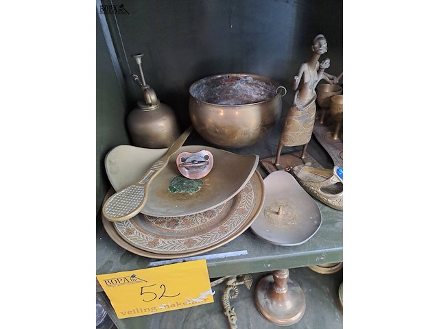 Lot 52 - lot verzameling antieke koperen en bronzen voorwerpen - afbeelding 6 van  6