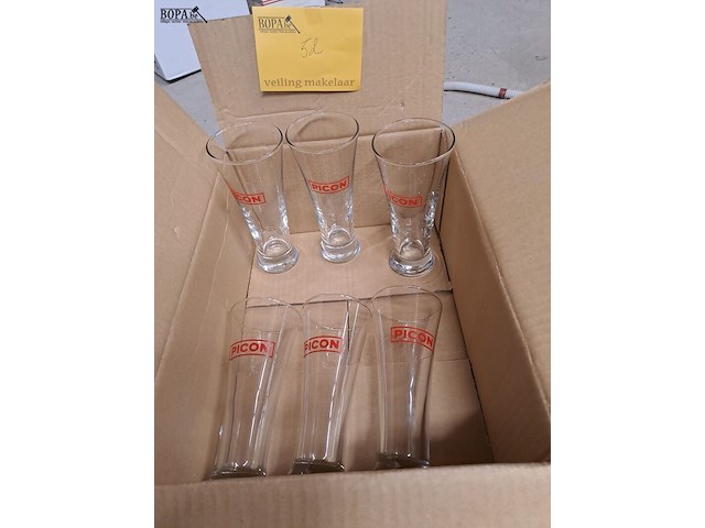 Lot 52 - picon glazen - afbeelding 1 van  1